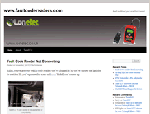 Tablet Screenshot of faultcodereaders.com
